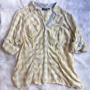 Yellow and White Flannel